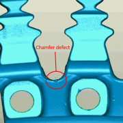 Defect detection on aerospace disk edges
