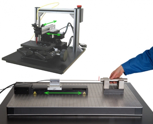 The OPTICAL 3D PROFILOMETER measures with forward-looking or side-looking optical probe(s)