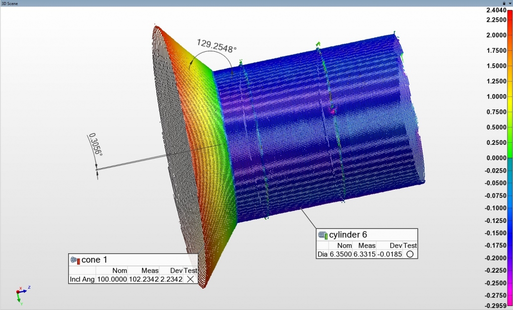 How to measure aerospace rivet holes 3D noncontact micronprecision