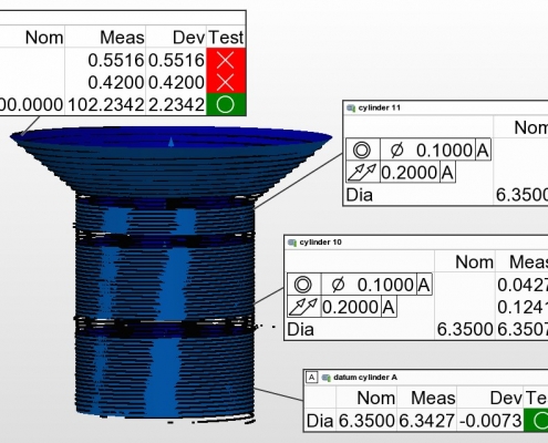 Automated aircraft rivet hole metrology