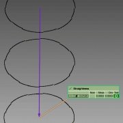 Bore ID straightness from 3 profiles