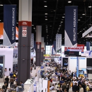 IMTS 2018 drew a record registration of 129,415 people and featured 1,424,232 sq. ft. of exhibit space representing 2,123 booths and 2,563 exhibiting companies.